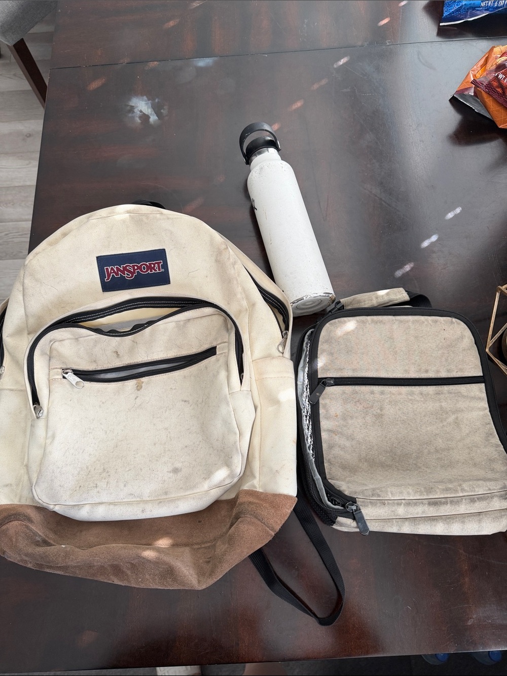 Bundle of Jansport Backpack, water bottle & a lunch box